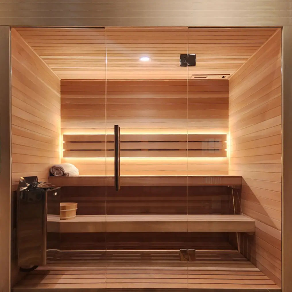 Carbon Smart Saunas - 7' x 10' x 8' - by Finnish Sauna Builders