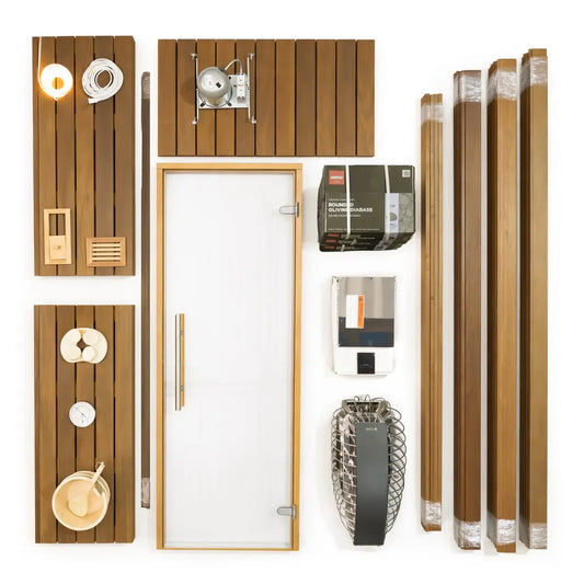 Carbon Smart Saunas - 4' x 5' x 8' - by Finnish Sauna Builders